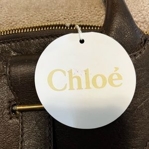 Like New!!! Chloe luxury brand brown leather hand bag.